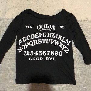 Ouija board 3/4 sleeve shirt